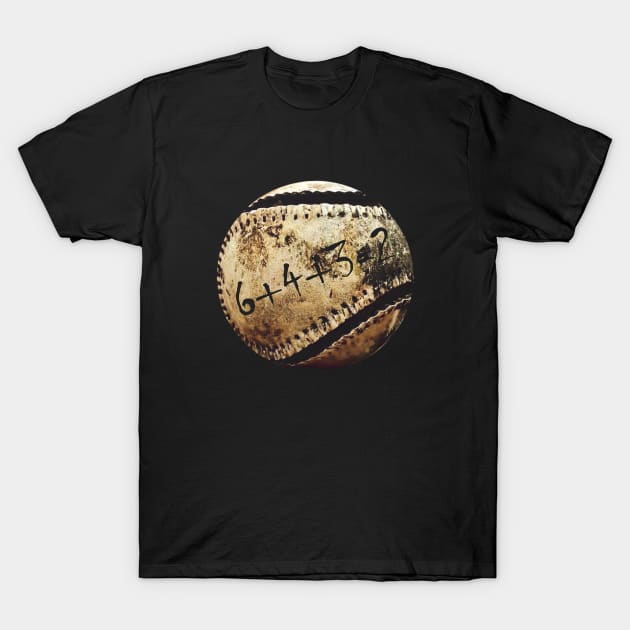 Baseball sabermetrics Baseball 6432 Double Play T-Shirt by Vigo